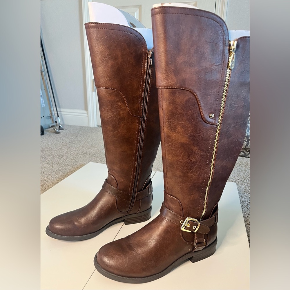 Guess Brown Over the Knee Boots